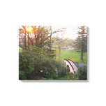 Rainbow Bridge Sunset at Grove City College Canvas Print