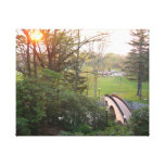 Rainbow Bridge Sunset at Grove City College Canvas Print