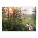 Rainbow Bridge Sunset at Grove City College Card