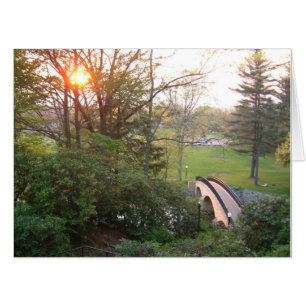 Rainbow Bridge Sunset at Grove City College Card