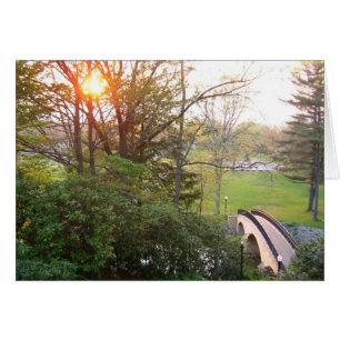 Rainbow Bridge Sunset at Grove City College Cards