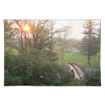 Rainbow Bridge Sunset at Grove City College Cloth Placemat