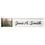 Rainbow Bridge Sunset at Grove City College Desk Name Plate