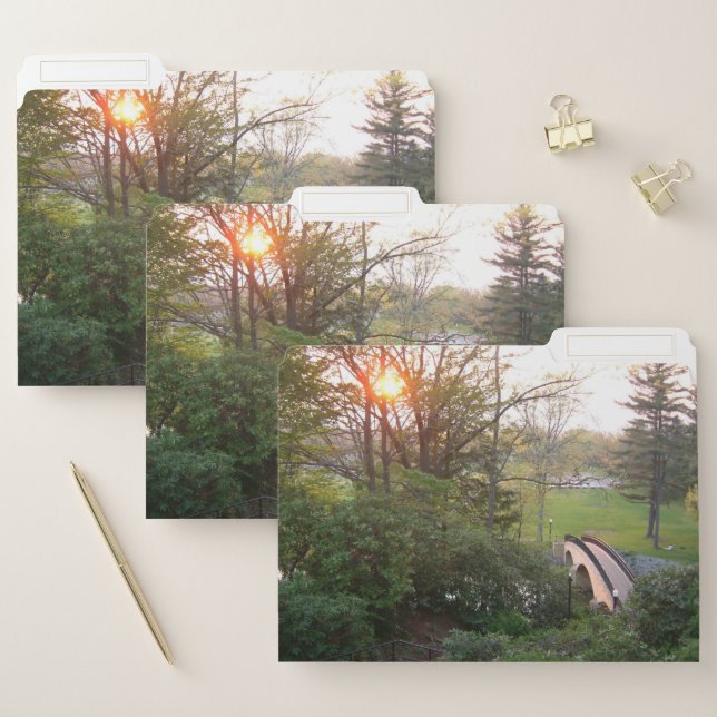 Rainbow Bridge Sunset at Grove City College File Folder (Set)