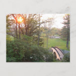 Rainbow Bridge Sunset at Grove City College Postcard