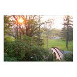 Rainbow Bridge Sunset at Grove City College Poster