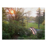 Rainbow Bridge Sunset at Grove City College Poster