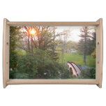 Rainbow Bridge Sunset at Grove City College Serving Tray