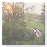 Rainbow Bridge Sunset at Grove City College Stone Coaster