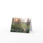 Rainbow Bridge Sunset at Grove City College Thank You Card