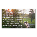 Rainbow Bridge Sunset Business Card Magnet