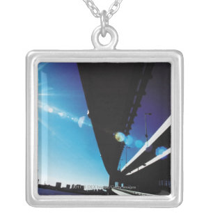 Rainbow Bridge, Tokyo Silver Plated Necklace