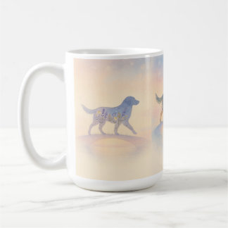 Rainbow Bridge Wildflower Pet Silhouette Coffee Mug