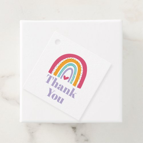 Rainbow Bright Birthday Party Favor Tags