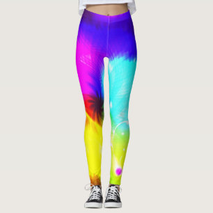 Rainbow Bright Bold Artistic Leggings
