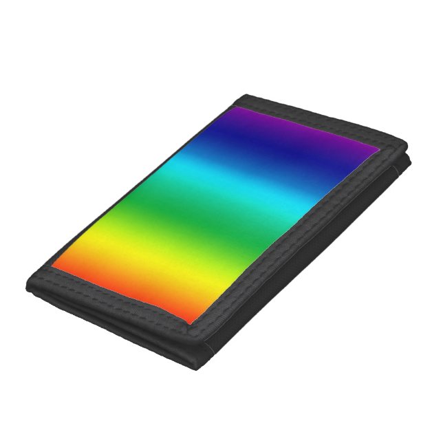 Rainbow Bright Color Spectrum Trifold Wallet (Bottom)