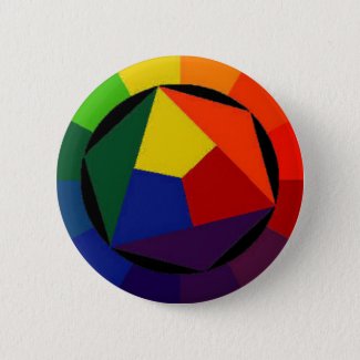 RainBow Bright - Gay Symbol Button