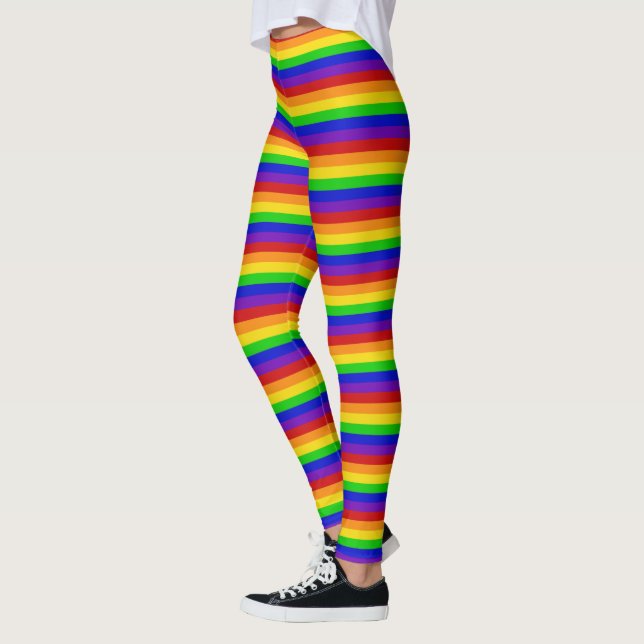 Rainbow Bright Happy Fashion Leggings (Left)