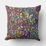 rainbow brite fantasy butterfly pattern throw pillow