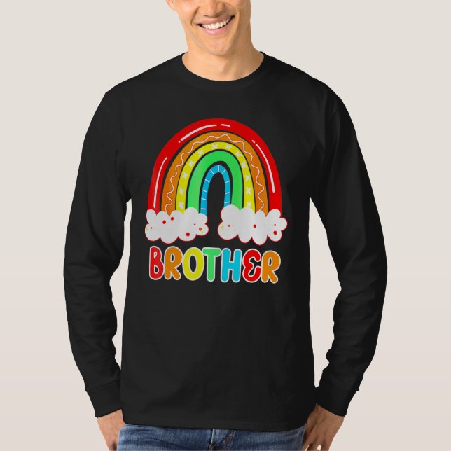 Rainbow Brother Happy Last Day Of School T-Shirt (Front)