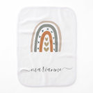 Rainbow brown beige gray white boho nursery cute baby burp cloth Rainbow brown beige gray white boho nursery cute baby burp cloth
