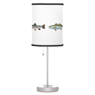 Rainbow, Brown. Brook and Sea Trout Table Lamp