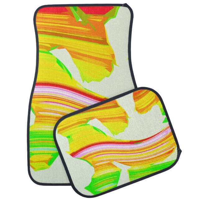 Rainbow brush car floor mat (Set)