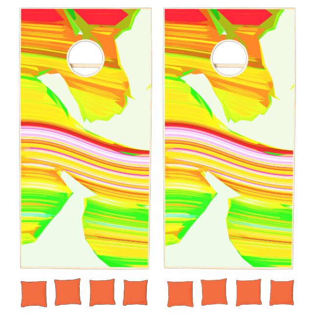 Rainbow brush cornhole set (Set)