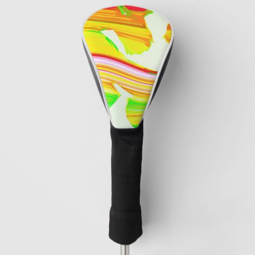 Rainbow brush golf head cover