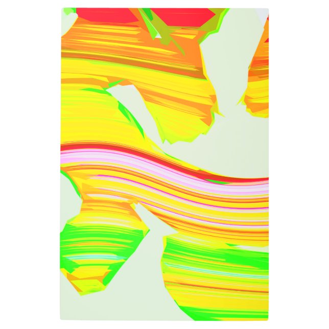 Rainbow brush metal print (Front)