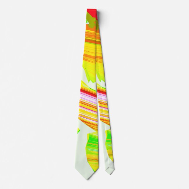 Rainbow brush neck tie (Front)
