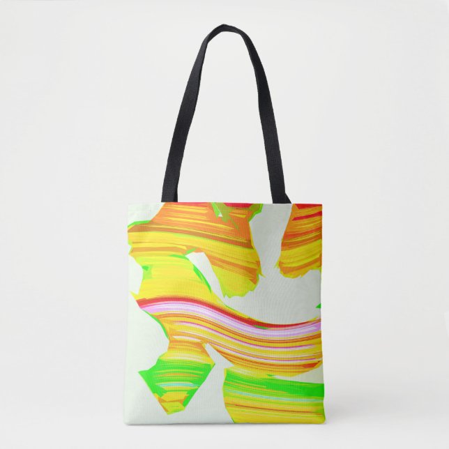 Rainbow brush tote bag (Front)