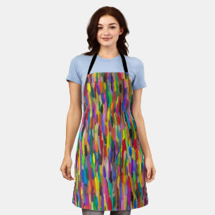 Rainbow Brushstrokes Apron