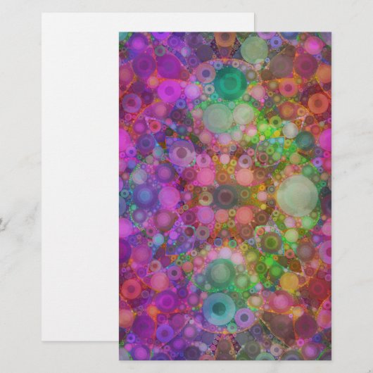 Rainbow Bubble Abstract (Front/Back)