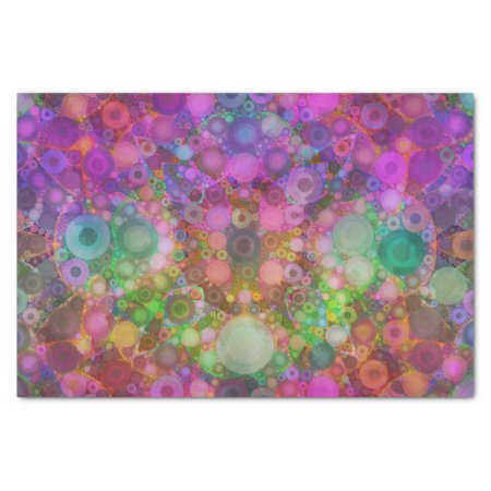 Rainbow Bubble Abstract Tissue Paper