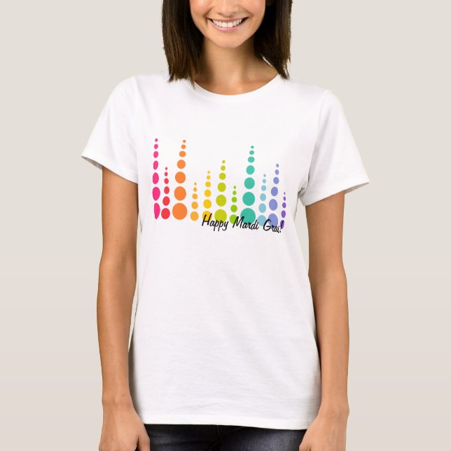 Rainbow Bubble Dots T-Shirt (Front)