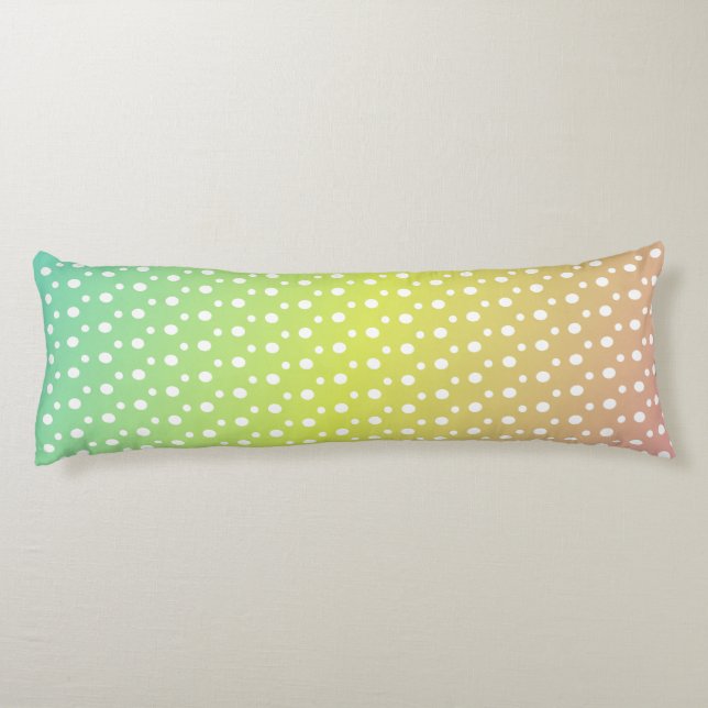 Rainbow bubble gradient  body pillow (Back)