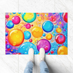 Rainbow Bubble Pop Art Doormat