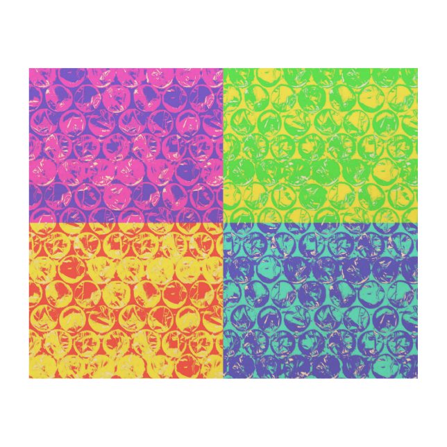 Rainbow bubble wrap pop art (Front)