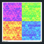Rainbow bubble wrap pop art wall decal<br><div class="desc">Pop art bubble wrap pattern in rainbow colors</div>