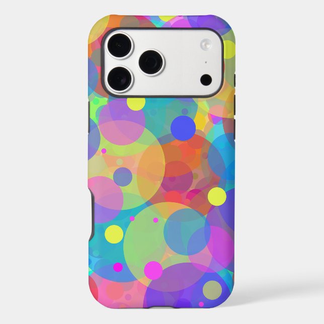 Rainbow Bubbles III Iphone Case (Back)