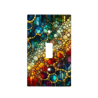 Rainbow Bubbles Light Switch Cover