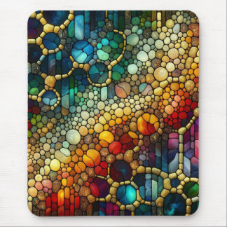 Rainbow Bubbles Mouse Pad