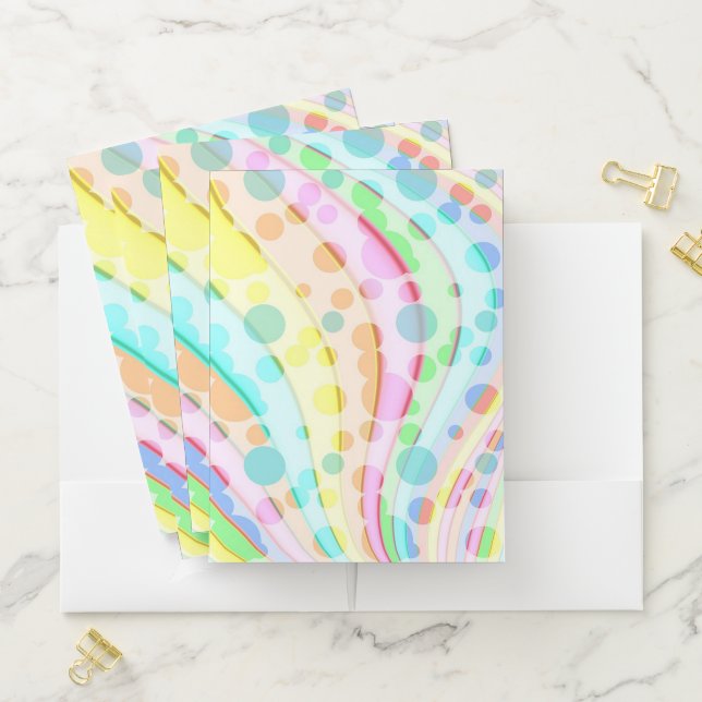 Rainbow Bubbles Pocket Folder (In Situ)