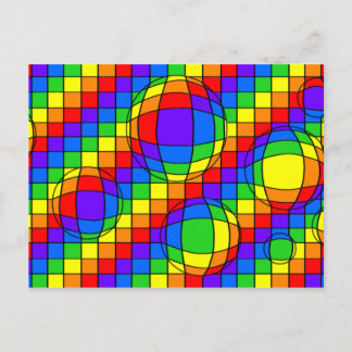 Rainbow Bubbles Postcard