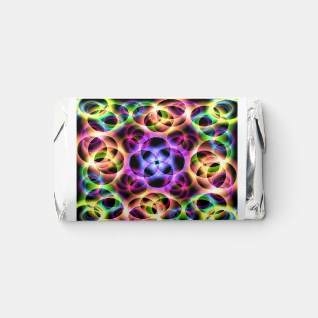 Rainbow Bubbles Two Hershey's Miniatures (Front)