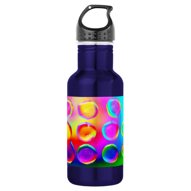 Rainbow Bubbles Water Bottle (Front)