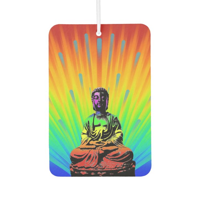 Rainbow Buddha Air Freshener (Front)