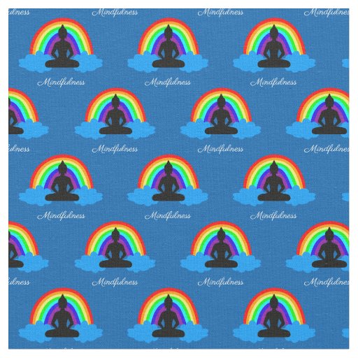 Rainbow Buddha & Mindfulness Yoga /meditation Fabric