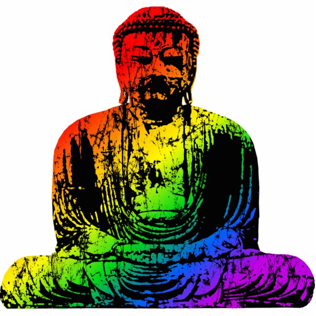 Rainbow Buddha Statue (Front)